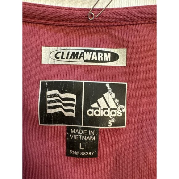Adidas Womens Size Large ClimaWarm CoolMax 1/4 Zip Mock Top Purple Golf NWT - Picture 5 of 6